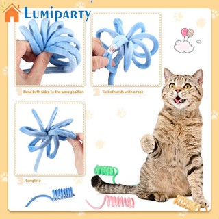 Lumiparty ตุ๊กตาแมว แบบนิ่ม น้ําหนักเบา แบบพกพา สีมาการอง สําหรับแมว