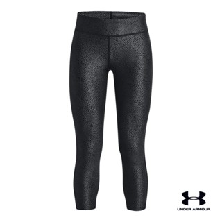 Under Armour UA Girls HeatGear® Armour Printed Ankle Crop อันเดอร์ อาร์เมอร์กางเกงออกกำลังกายสำหรับเทรนนิ่ง