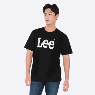 LEE เสื้อยืดแขนสั้นผู้ชาย คอลเลคชั่น Lee Thai ทรง COMFORT รุ่น LE S223MTSSN57 สีดำ ลี เสื้อยืดแขนสั้น เสื้อผ้าผู้ชาย เสื้อยืดแขนสั้นผู้ชาย