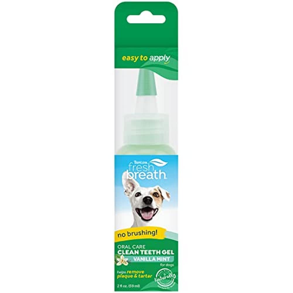 Tropiclean Fresh Breath Vanilla Mint Clean Teeth Gel Dog 2 Oz. เจลขจัดคราบหินปูน สำหรับสุนัข