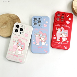 VIVO Y20 Y20i Y20S G Y12S Y12A Y17 Y15 Y12 Y16 Y19 Y91 Y95 Y91C Y1S 2021 เคสวีโว่ สำหรับ Cartoon Merlot  เคส เคสโทรศัพท์