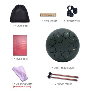 11 Tone Steel Tongue Drum Storage Bag Gift Present for Boys Girls black