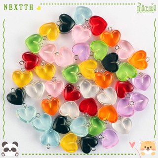 Nextth จี้รูปหัวใจ สีแคนดี้ สําหรับทําเครื่องประดับ งานฝีมือ DIY