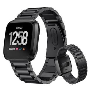 สายนาฬิกาข้อมือสเตนเลส 316L แบบเปลี่ยน สําหรับ Fitbit Versa Lite Versa 2 Smart watch