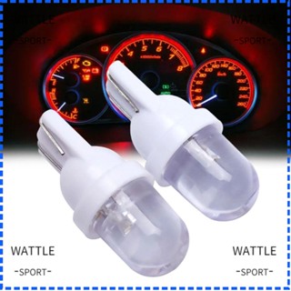 Wattle หลอดไฟแดชบอร์ด LED T10 12V ทนทาน อุปกรณ์เสริม สําหรับรถยนต์ 10 ชิ้น