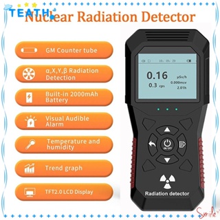 เครื่องตรวจจับรังสีนิวเคลียร์ TEATH, เครื่องวัดรังสีแกมมา อัลฟ่า เบต้า กราฟฟิก แบบชาร์จไฟได้ ระดับมืออาชีพ กลางแจ้ง