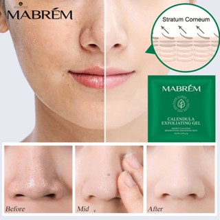 Mabrem Exfoliating Gel Face Calendula Exfoliating Gel Cream ทำความสะอาดรูขุมขน สครับใบหน้า ช่วยขจัดผิวที่ตายแล้วและสิวหัวดำ Calendula Exfoliating TECH3