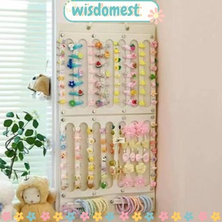 Wisdomest ที่แขวนกิ๊บติดผม แบบริบบิ้น 16 ริบบิ้น ความจุขนาดใหญ่ ทนทาน สําหรับแขวนผม ที่คาดผม ห้องเด็กผู้หญิง