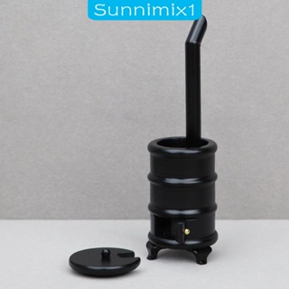 [Sunnimix1] โมเดลเตาเผาไม้จิ๋ว ทนทาน สไตล์เรโทร สําหรับตกแต่งบ้านตุ๊กตา 1/12