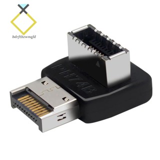 อะแดปเตอร์เมนบอร์ดคอมพิวเตอร์ Type-E USB 3.1 Type-E อินเตอร์เฟส 90 องศา Type-C