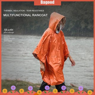 ♪Bagood♪พร้อมส่ง เสื้อกันฝน มีฮู้ด กันน้ํา สําหรับขี่จักรยาน เดินป่า กลางแจ้ง AU