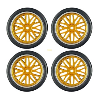 Youn ชุดอะไหล่ยางล้อรถบังคับ พลาสติก สําหรับอัพเกรดรถดริฟท์ AE86 4 ชิ้น