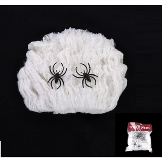 หยากไย่ ใยแมงมุม ใยแมงมุมปลอม ใยแมงมุมสำเร็จรูป ของตกแต่งฮาโลวีน Halloween Fake Spider Web Cobweb Stretchable ส่งจากไทย