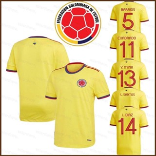 เสื้อกีฬาแขนสั้น ลายทีมชาติฟุตบอล Colombia NS2 2021 ชุดเหย้า สําหรับผู้ชาย