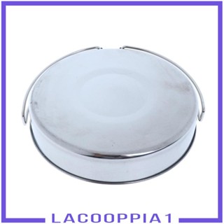 [Lacooppia1] หม้อทอดสเตนเลส แบบพกพา ทนทาน สําหรับตั้งแคมป์กลางแจ้ง