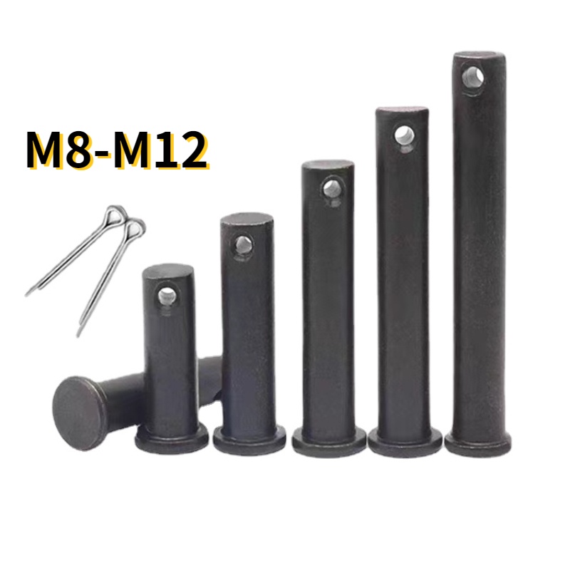 [XNY] Gb882 Pin เพลาหัวแบน รูปตัว T สีดํา พร้อมรู M8 M10 M12