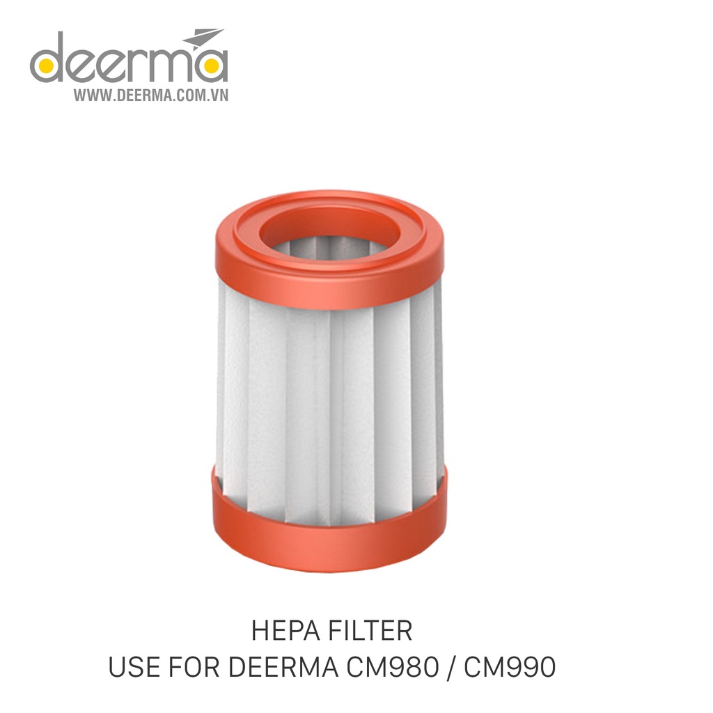 [ของแท้] แผ่นกรอง Hepa ทดแทนสําหรับเครื่องดูดฝุ่นเตียงและที่นอน Deerma CM980 / CM990