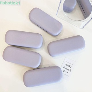 Fishstick1 กล่องแว่นตาอ่านหนังสือ แบบพกพา ลายการ์ตูน สีครีม สําหรับนักเรียน