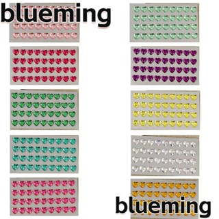 Blueming2 สติกเกอร์อะคริลิค รูปหัวใจ หลากสี สําหรับตกแต่ง DIY