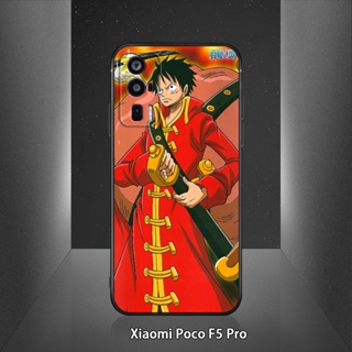 เคสโทรศัพท์ซิลิโคน TPU แบบนิ่ม ลายการ์ตูนลูฟี่ กันกระแทก สําหรับ Xiaomi Poco F5 Pro 5G Poco F4 GT Poco F3 GT