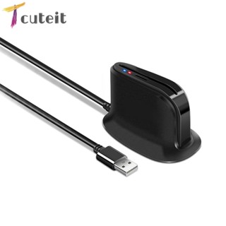 Tcuteit Rocketek อะแดปเตอร์การ์ดรีดเดอร์ ATM IC ID CAC TF USB 2.0