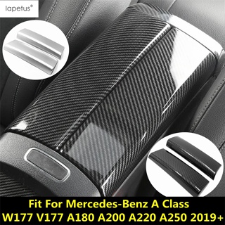 ฝาครอบที่เท้าแขนกลาง อุปกรณ์เสริม สําหรับ Mercedes Benz A Class W177 V177 A180 A200 A220 A250 2019-2023 2 ชิ้น