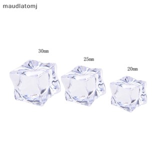 Maud ก้อนน้ําแข็งปลอม อะคริลิคใส ทรงสี่เหลี่ยม 2 2.5 3 ซม. 10 ชิ้น ต่อแพ็ค EN