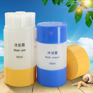 Travel Cosmetics Storage Bottle Three-in-One Travel Set Bottle Shampoo Shower Gel Storage Wash Fire Extinguisher Bottles AVtJ