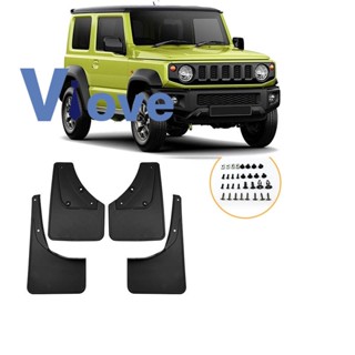 บังโคลนรถยนต์ สีดํา อุปกรณ์เสริม สําหรับ Suzuki Jimny 2019-2023