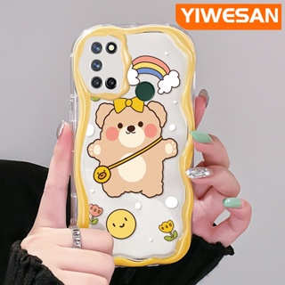 เคสโทรศัพท์มือถือ ซิลิโคนนิ่ม ใส กันกระแทก ลายการ์ตูนหมีน่ารัก สร้างสรรค์ สําหรับ Realme 7 Pro 7i C17 Narzo 20 Pro