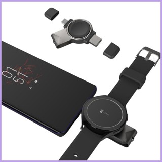 2 in 1 สมาร์ทวอทช์ ไร้สาย แม่เหล็ก ที่ชาร์จ Type-C USB อินเตอร์เฟซ สําหรับ Samsung Galaxy Watch 4/3/Active 2/1 Fast goth goth