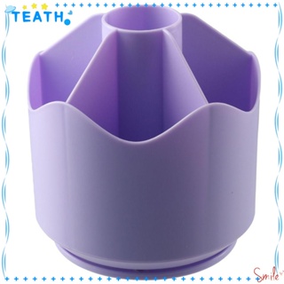 Teath ชั้นวางปากกา เครื่องเขียน พลาสติก สีม่วง สําหรับสํานักงาน