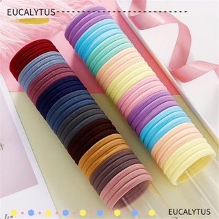 Eutus 50 ชิ้น / ล็อต ยางรัดผม ยืดหยุ่น ขายส่ง เครื่องประดับผม ไนล่อน หางม้า ที่ใส่ Scrunchies