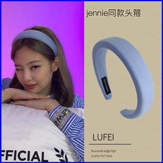 Gp1 Kpop Blackpink ที่คาดผมหน้า Jennie สไตล์เดียวกัน สําหรับผู้หญิง สไตล์เกาหลี ผ้าโพกศีรษะ เครื่องประดับผม PG1