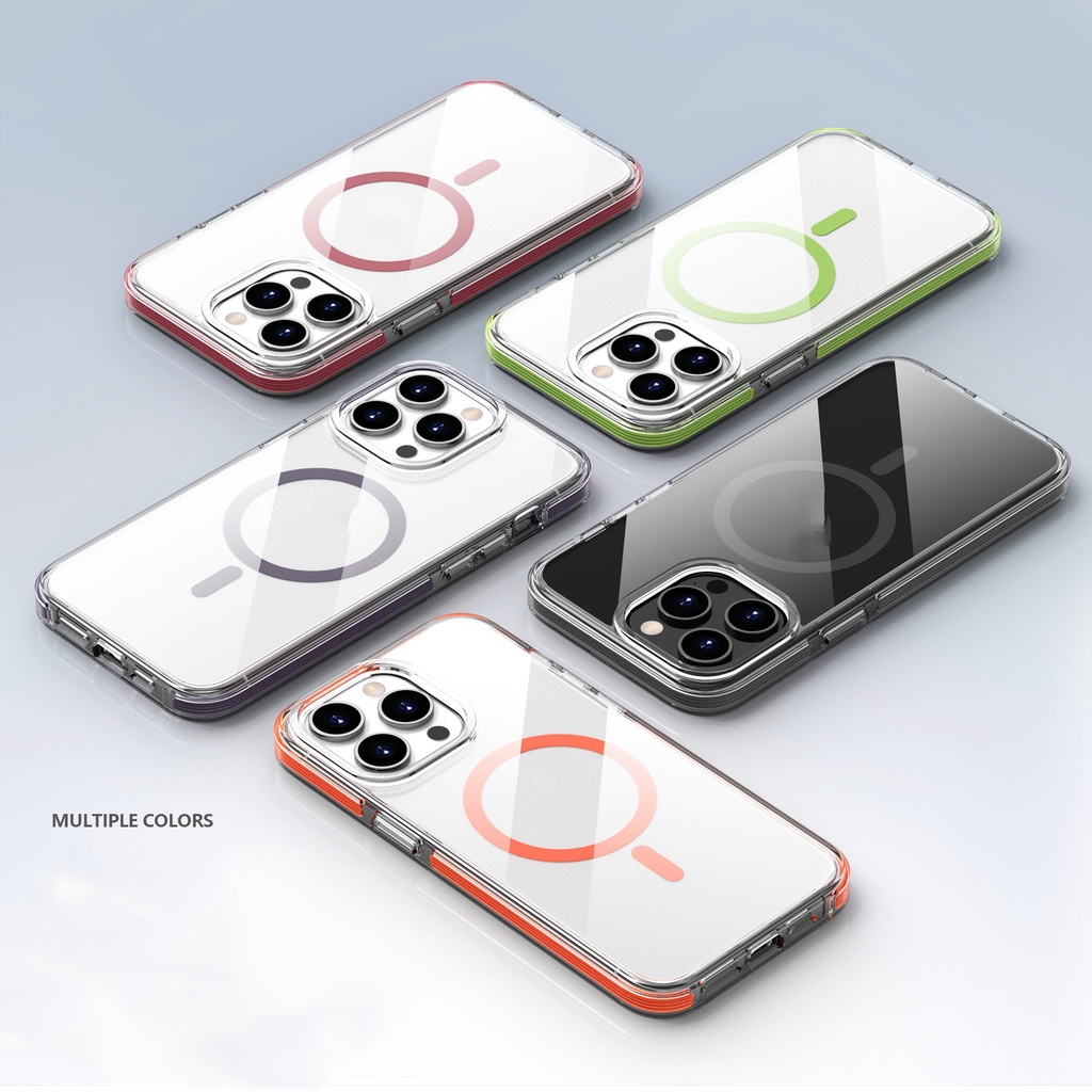 ใหม่ เคสป้องกันโทรศัพท์มือถือแม่เหล็ก กันกระแทก สําหรับ IPhone 14 15 Pro Max 15 Pro