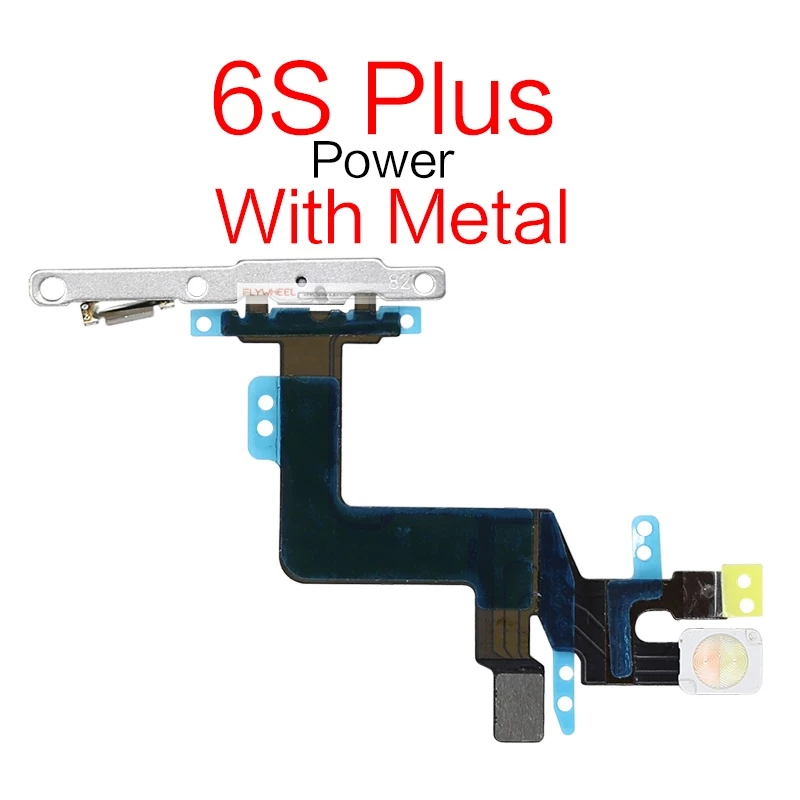 ริบบิ้นปุ่มกดเปิดปิด ด้านข้าง ปรับระดับเสียง พร้อมสายแพโลหะ สําหรับ iPhone 6G 6S Plus 1 ชิ้น thumbnail 8