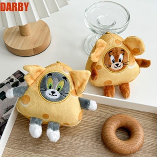 Darby พวงกุญแจ จี้ตุ๊กตาการ์ตูน Cheese Tom and Jerry สไตล์เกาหลี สําหรับห้อยกระเป๋าเป้สะพายหลัง