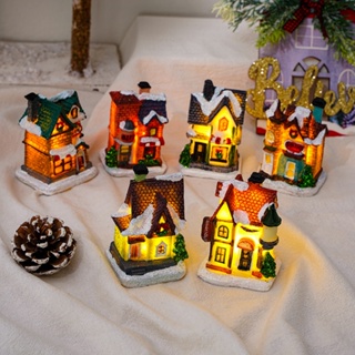 ⚡XMAS⚡Ornament Christmas House Christmas Christmas Glowing Decoration Festivals Gift