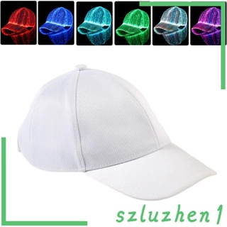 [Szluzhen1] หมวกเบสบอล ไฟเบอร์ออปติก Led 1 ชิ้น