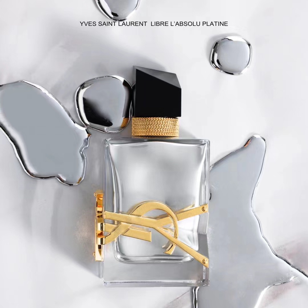 Ysl/saint Laurent 2023 น้ําหอมใหม่ฟรีน้ําแพลตตินัม Realm น้ําหอมดอกไม้เย็นสุภาพสตรี EDP90ml