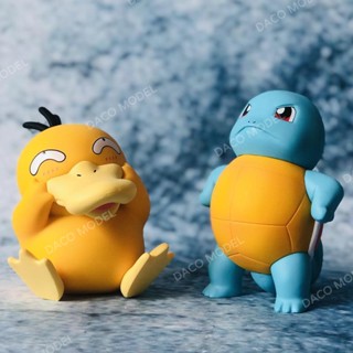 โมเดลฟิกเกอร์ Pokemon GK Pikachu Tsundere Jenny Turtle Wretched Funny Car Duck ของเล่นสําหรับเด็ก