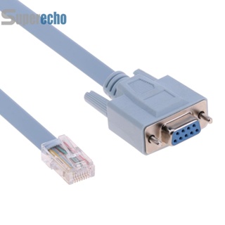 @ Rj45 สายเคเบิลเครือข่าย ตัวผู้ เป็น DB9 ตัวเมีย 1.5 ม. สําหรับเราเตอร์ Cisco Switch [superecho.th]