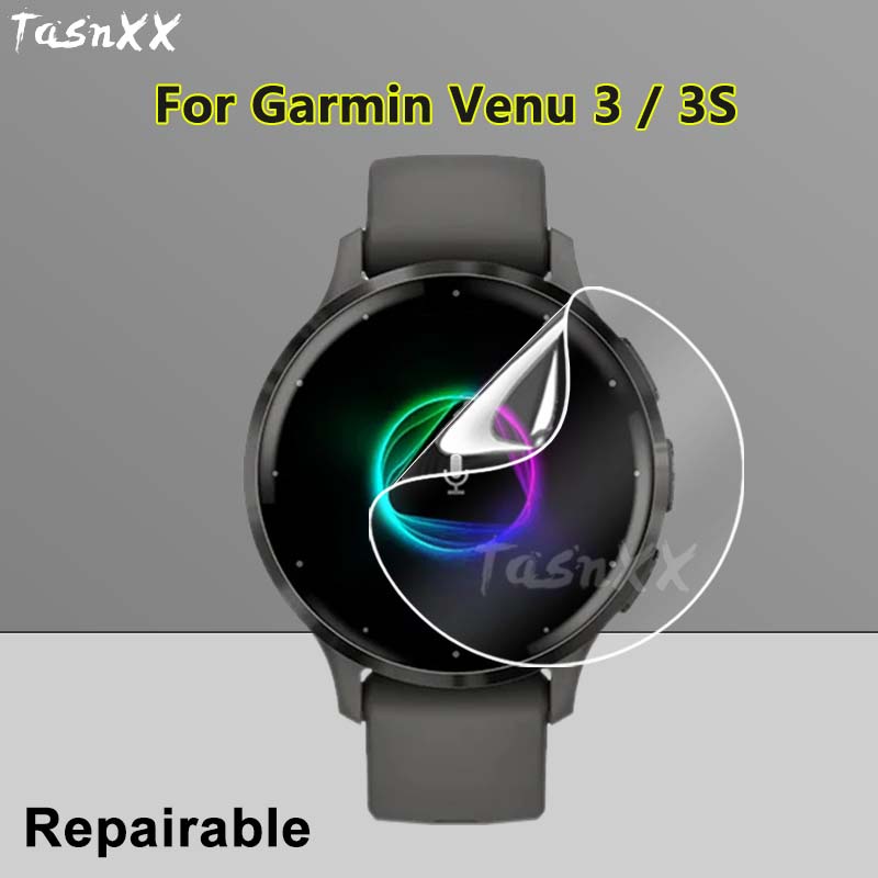 2/3/5/10 PCS สําหรับ Garmin Venu 3 3S สมาร์ทวอท์ช Ultra Clear Ultra Slim Soft Hydrogel ฟิล์มซ่อมป้องกันหน้าจอ - ไม่ใช่กระจกนิรภัย