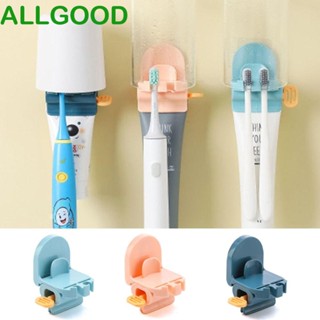 Allgoods เครื่องบีบหลอดยาสีฟัน แบบพลาสติก ไม่ต้องเจาะ 3 In 1 อเนกประสงค์ สีชมพู น้ําเงินเข้ม ฟ้าอ่อน สําหรับห้องน้ํา