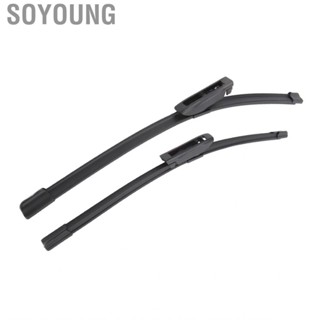 Soyoung 2pcs Wiper Blades 18in and 19in Windshield for Mini Cooper R55 R56 R57 2013-2015  Cleaner