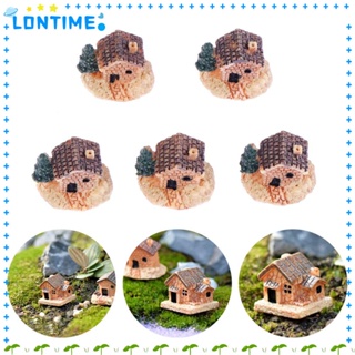 Lontime บ้านจิ๋ว DIY เครื่องประดับตกแต่งบ้าน สวน ภูมิทัศน์ ขนาดเล็ก 5 ชิ้น