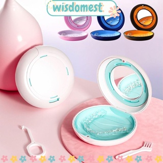 Wisdomest กล่องเก็บฟันปลอม แบบพกพา เพื่อสุขอนามัยช่องปาก