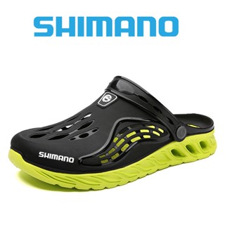 Shimano ใหม่ รองเท้ากีฬาลําลอง พื้นหนา กันลื่น แต่งรูกลวง เหมาะกับเดินชายหาดกลางแจ้ง แฟชั่นฤดูร้อน สําหรับผู้ชาย