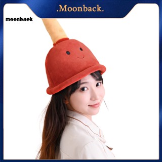 &lt;moonback&gt; หมวกคอสเพลย์ ผ้ากํามะหยี่ขนนิ่ม รูปการ์ตูนฮาโลวีนน่ารัก สร้างสรรค์ สําหรับเซลฟี่ ปาร์ตี้