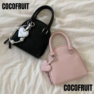 Cocofruit กระเป๋าสะพายไหล่ สะพายข้าง หนัง Pu ขนาดเล็ก จุของได้เยอะ สีพื้น หรูหรา สําหรับผู้หญิง